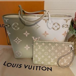 ⭐️ Louis Vuitton Neverfull MM Sunset Kaki